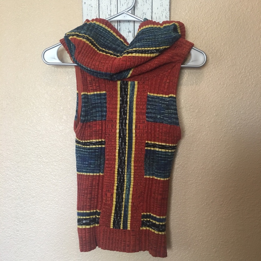 Free People Carly Cowl Striped Knit Top - Picture 6 of 8